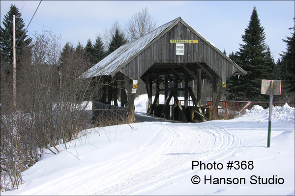Pittsburg, NH - River Road Bridge - Winter